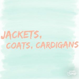 Jackets coats and cardigans